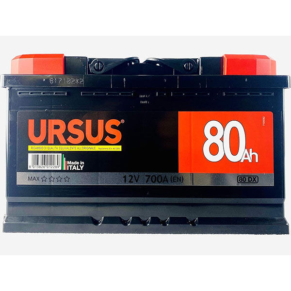 Ursus MAX Batteria per Veicoli 80 DX ART. 3396 - URSUS - Immagine 2
